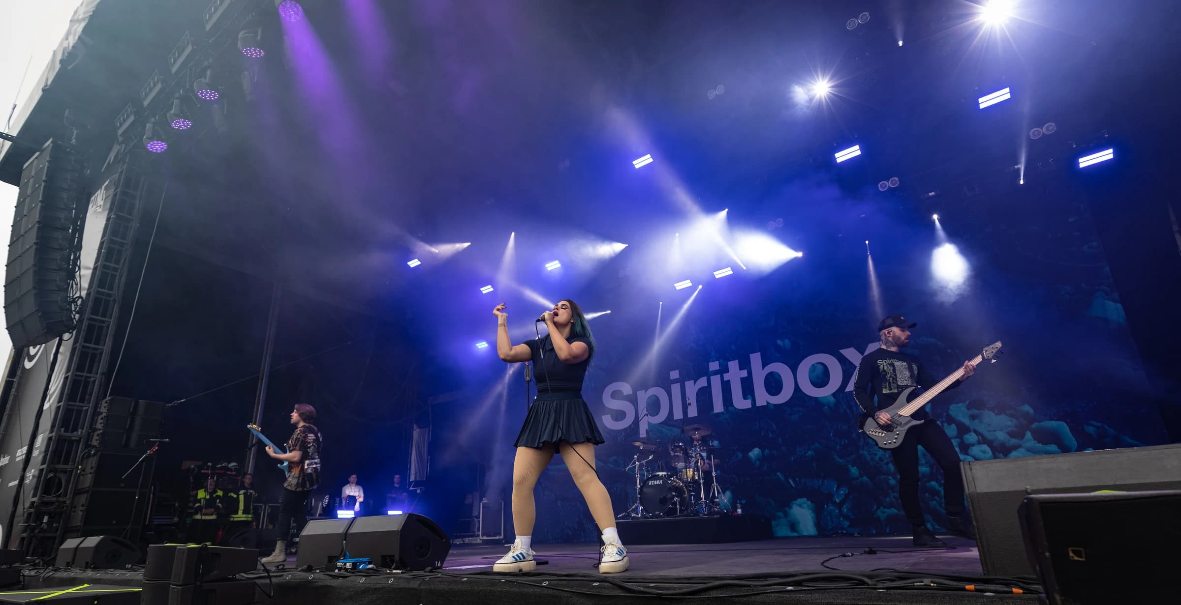 Courtney LaPlante of Spiritbox performing at Rock am Ring